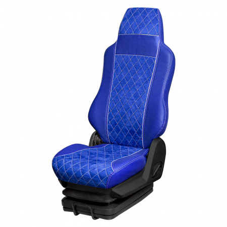166 Чехлы Премиум DongFeng Captain-T от 2023 3-х местный (ПремиумСиний+АликСиний)