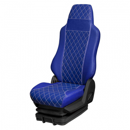 166 Чехлы Премиум DongFeng Captain-T от 2023 3-х местный (ПремиумСиний+ПремиумСиний)