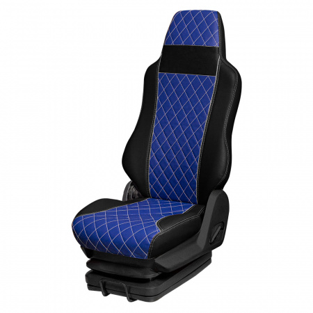 166 Чехлы Премиум DongFeng Captain-T от 2023 3-х местный (ПремиумЧерный+ПремиумСиний)