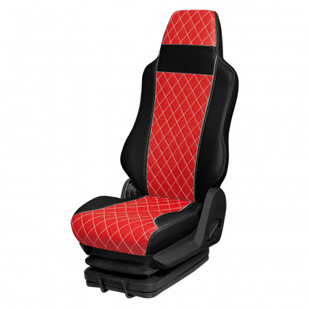 166 Чехлы Премиум DongFeng Captain-T от 2023 3-х местный (ПремиумЧерный+ПремиумКрасный)
