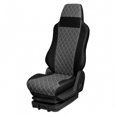 166 Чехлы Премиум DongFeng Captain-T от 2023 3-х местный (ПремиумЧерный+ПремиумСерый)