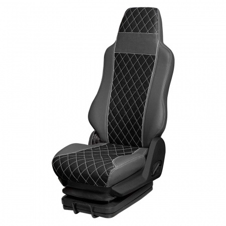 166 Чехлы Премиум DongFeng Captain-T от 2023 3-х местный (ПремиумСерый+ПремиумЧерный)